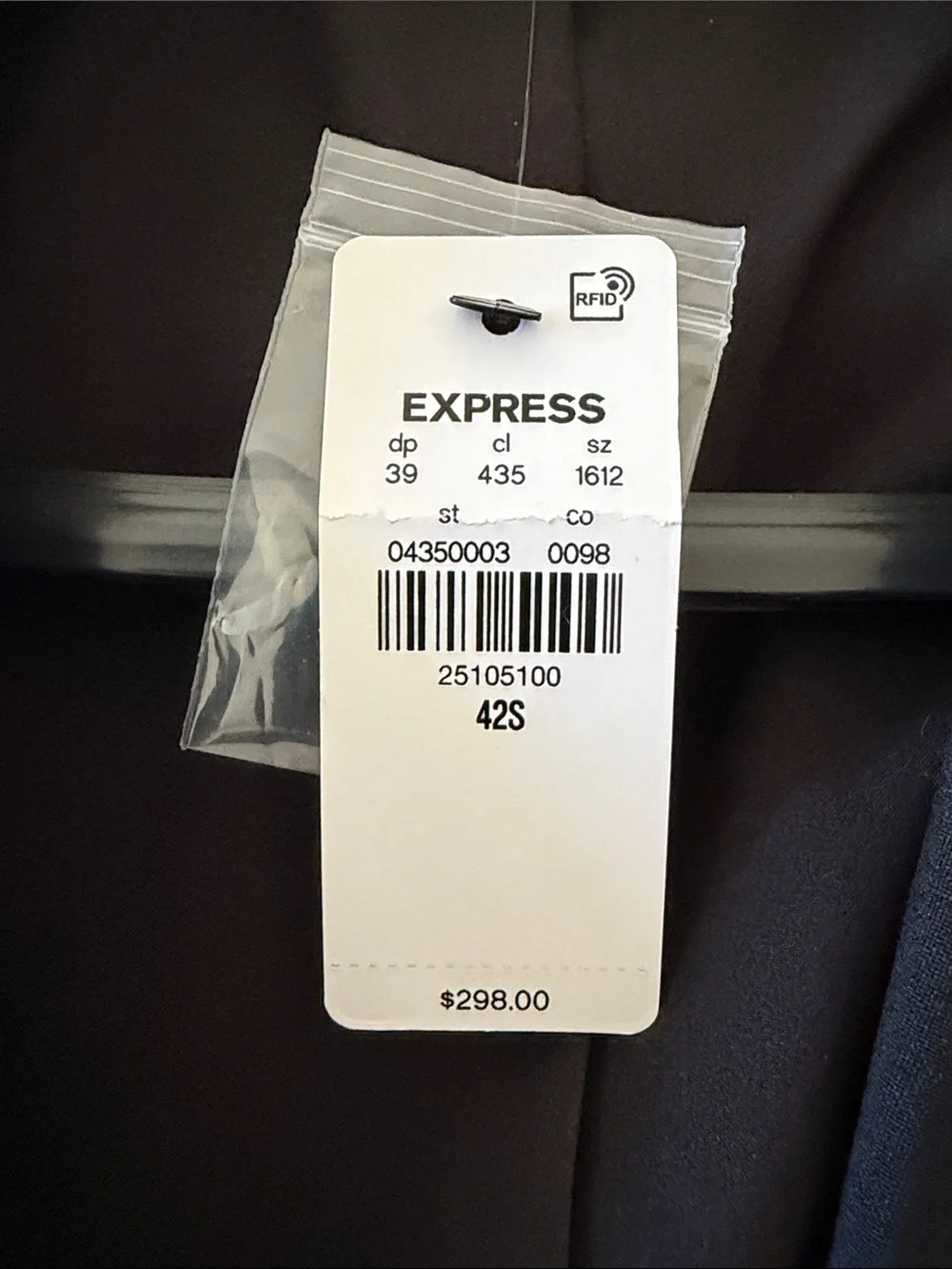 Express Men's Black Blazer - Classic Single-Breasted Suit Jacket